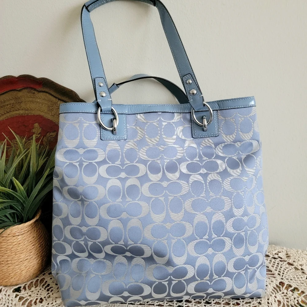 Coach shoulder bag Blue - Picture 8 of 12